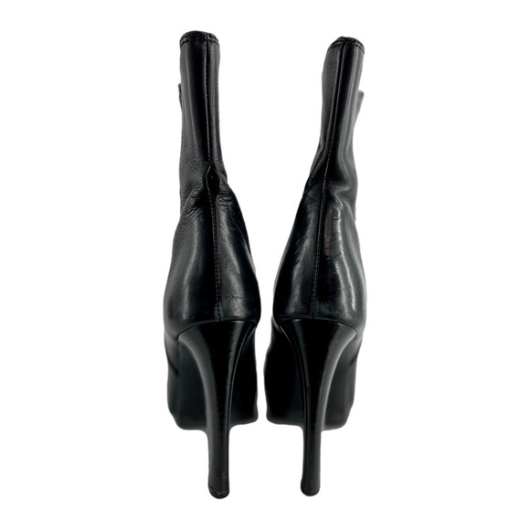 Miu Miu Black Platform Heeled Bootie European Size 36 EUC - Picture 5 of 12